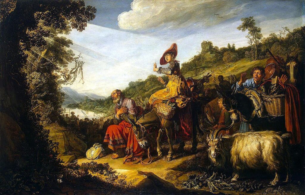 Авраам на пути в Ханаан. Питер Ластман, 1614, Эрмитаж