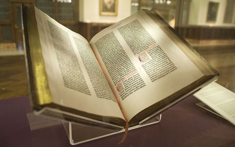 Христианство: Библия Гутенберга, Копия Ленокса, Нью-Йоркская публичная библиотека, 2009г.