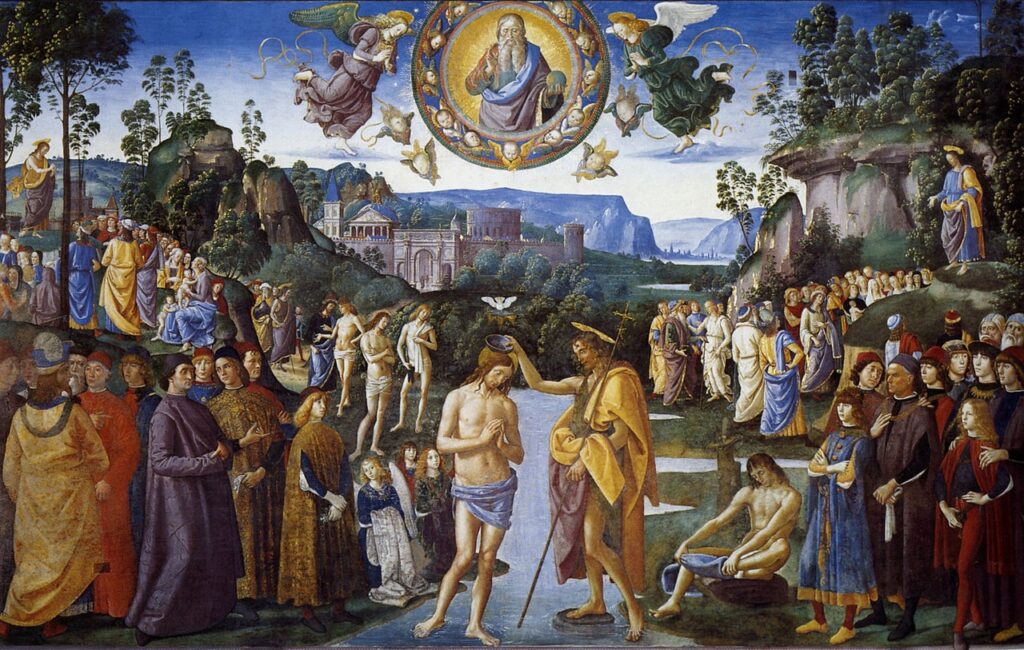 «Крещение Христа» (итал. Battesimo di Cristo) — фреска работы Пьетро Перуджино, написанная около 1482 года. Расположена в Сикстинской капелле, Рим
