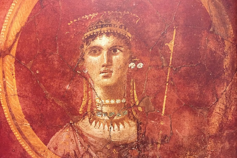 Медальон из Помпей, изображающий Венеру-Афродиту. Датируется I веком до н. э.