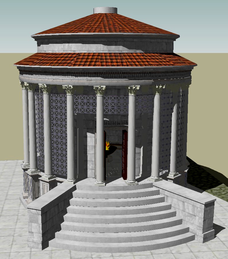 Веста. Храм богини в Риме. Реконструкция
