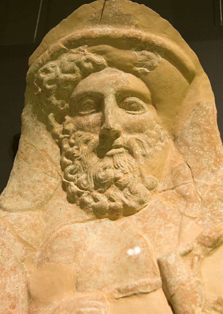 Настенный протом бородатого Диониса. Беотия, начало четвертого века до нашей эры.