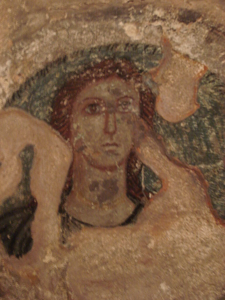 Деметра на древнегреческой фреске из склепа в Пантикапей