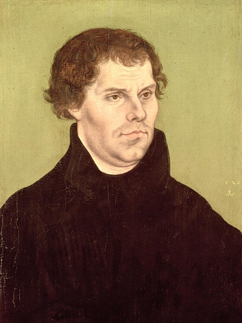 Протестантизм. Основатель Мартин Лютер. Портрет работы Лукаса Кранаха Старшего. 1526г.