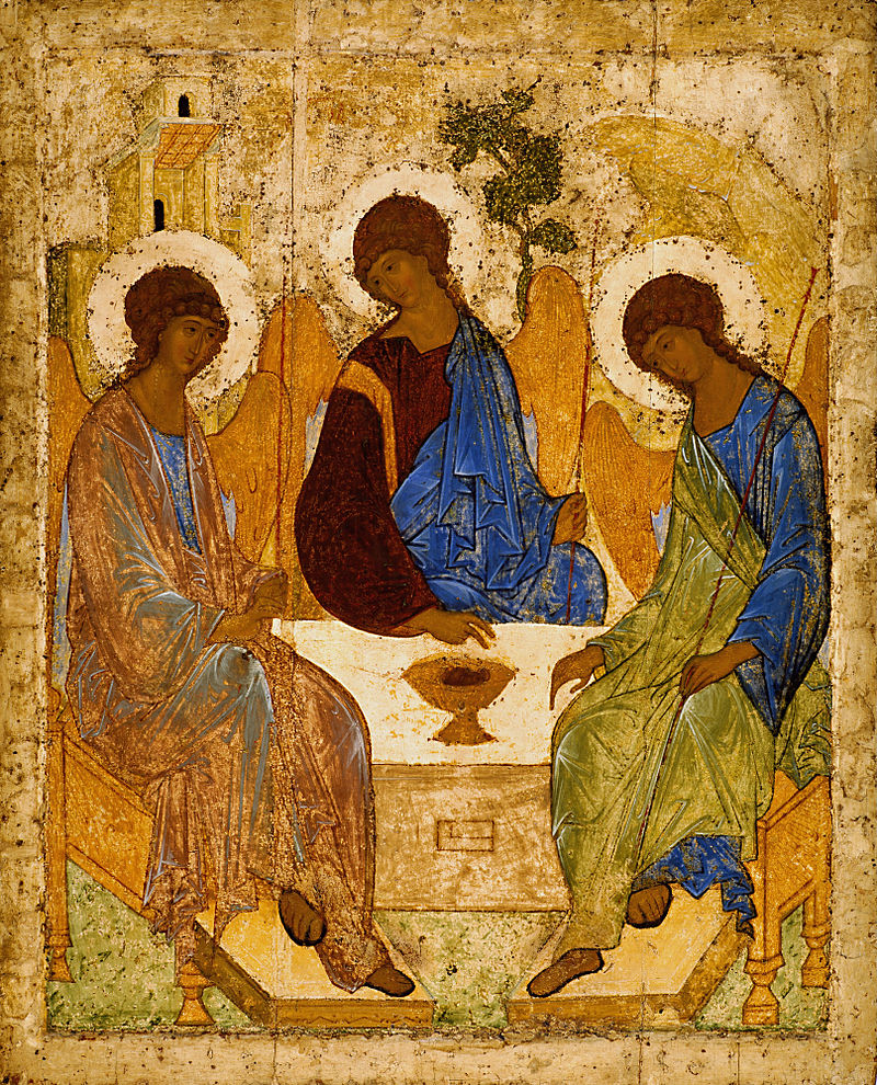 Христианские праздники. Икона «Троица» – самое знаменитое произведение гениального русского художника Андрея Рублева