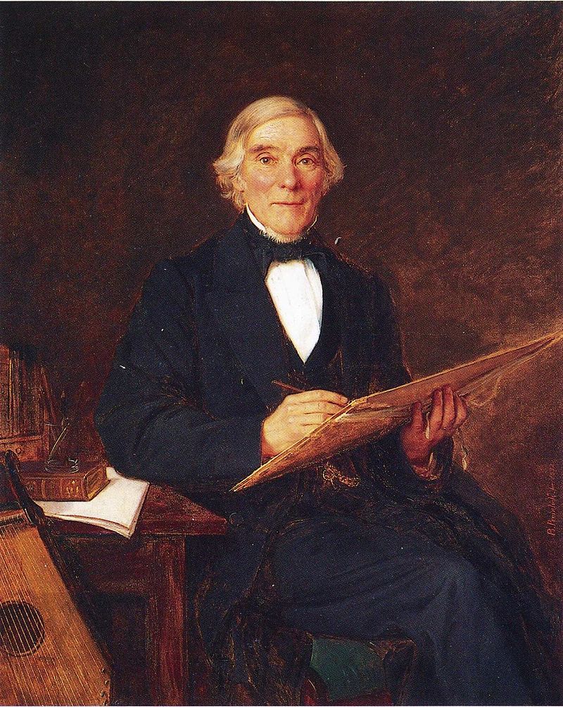 Он записал Калевала. Элиас Лённрот на портрете работы Б. Райнхольда (1872)